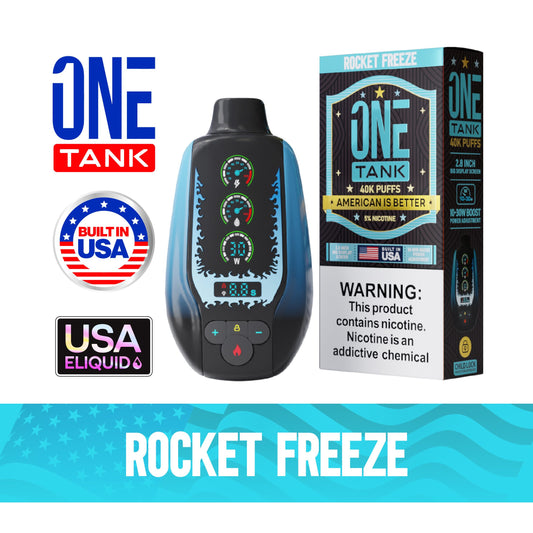 ONE TANK 40K PUFFS 50MG/ML（Rocket-Freeze）