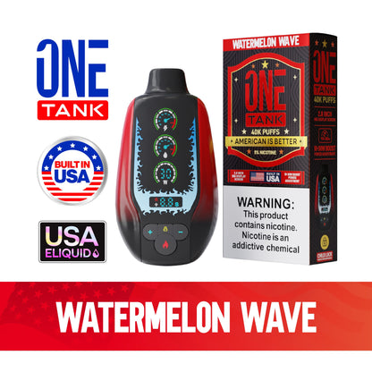 ONE TANK 40K PUFFS 50MG/ML（Watermelon-Wave）