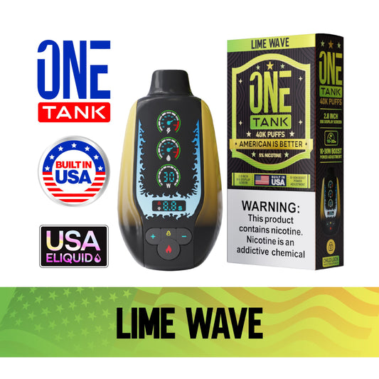 ONE TANK 40K PUFFS 50MG/ML（Lime-Wave）