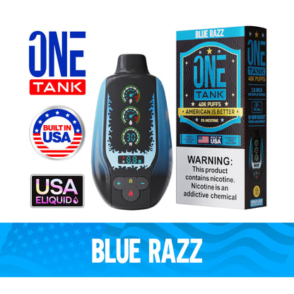 ONE TANK 40K PUFFS 50MG/ML（Blue-Razz）